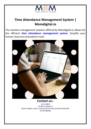 Time Attendance Management System | Momdigital.io