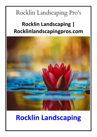 Rocklin Landscaping | Rocklinlandscapingpros.com