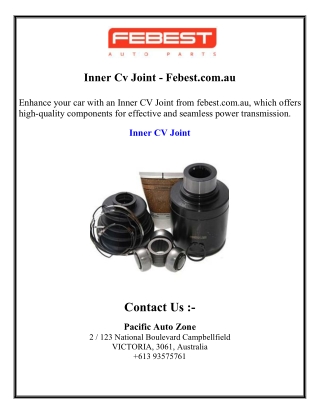 Inner Cv Joint - Febest.com.au