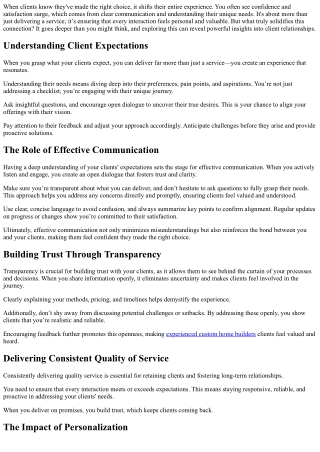 When Clients Know They Made the Right Choice