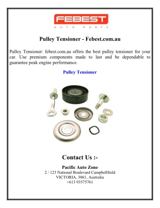 Pulley Tensioner - Febest.com.au