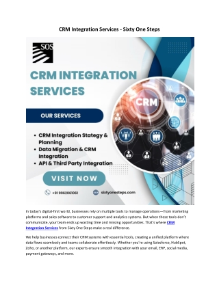 PDF CRM Integration Services