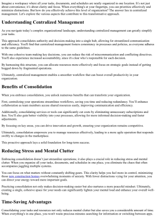 The Comfort of Having Everything Handled in One Place