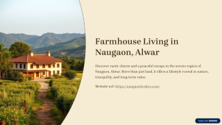 Farm House in Alwar for Sale – Discover Rustic Charm in Naugaon