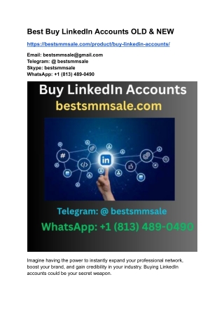 Best Buy LinkedIn Accounts OLD & NEW