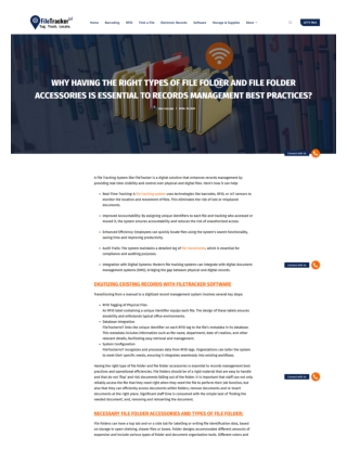 Types of file folder and file folder accessories