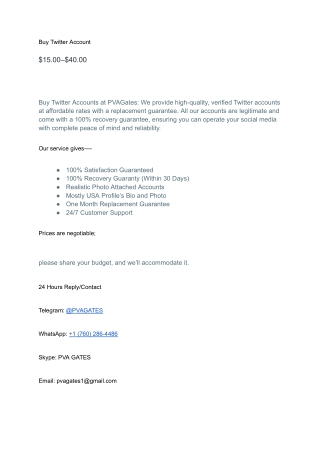 B-u-y Twitter Account