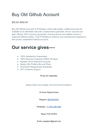 B-u-y Old Github Account