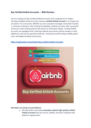 Buy Verified Airbnb Accounts for Sale Nepal – Safe, Legit & Affordable