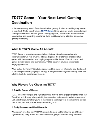 td777 game