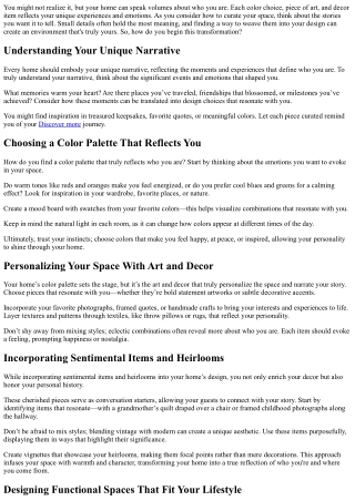 Designing a Home That Tells Your Story