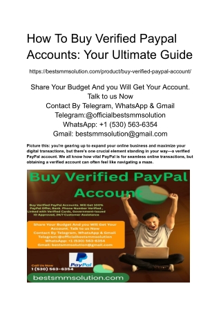 How To Buy Verified Paypal Accounts_ Your Ultimate Guide