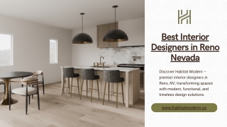 Best Interior Designers in Reno, NV - Habitat Modern