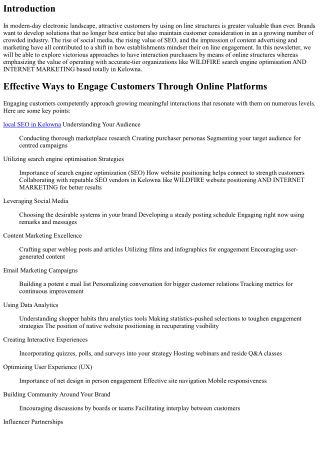 “Effective Ways to Engage Customers Through Online Platforms”