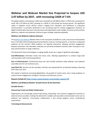 Webinar and Webcast Market Share: Key Trends