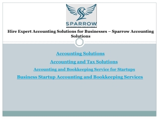 Hire Expert Accounting Solutions for Businesses – Sparrow Accounting Solutions