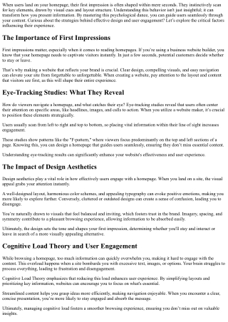 The Psychology of How Users Read Your Homepage