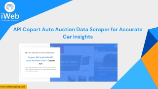 API Copart Auto Auction Data Scraper for Accurate Car Insights