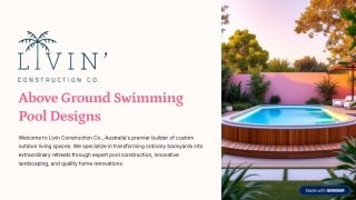 Above Ground Swimming Pool Designs