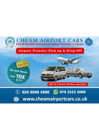Airport taxi service in Sutton/ Sutton to Heathrow taxi