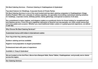 Visakhapatnam catering services cost per plate