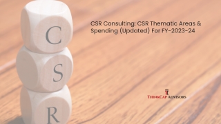 CSR Consulting: CSR Thematic Areas & Spending (Updated) For FY-2023-24