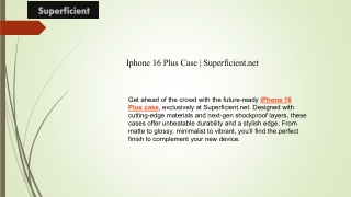 Iphone 16 Plus Case  Superficient.net