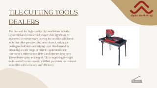 tile cutter