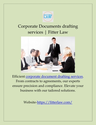 Corporate Documents drafting services