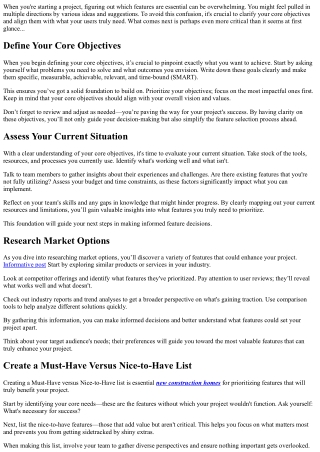 How to Know What Features You Actually Need