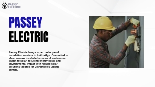 Passey Electric Brings Reliable Solar Panel Installation in Lethbridge