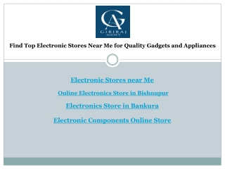 Find Top Electronic Stores Near Me for Quality Gadgets and Appliances