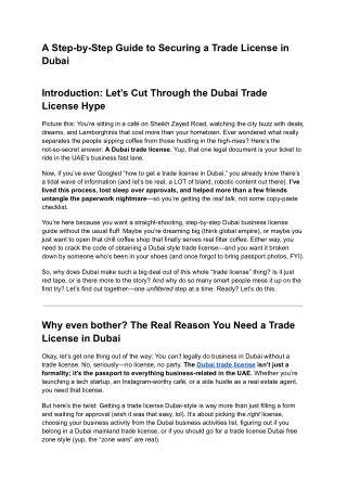 A Step-by-Step Guide to Securing a Trade License in Dubai (1)
