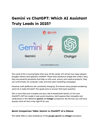 Gemini vs ChatGPT_ Which AI Assistant Truly Leads in 2025