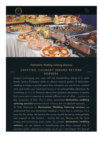 Top Destination Wedding Caterers in Delhi NCR – Delli Delicacies