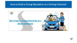 How to Build a Strong Reputation as a Driving Instructor