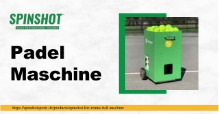 Entdecke die beste Padel-Maschine von Spinshot Sports DE