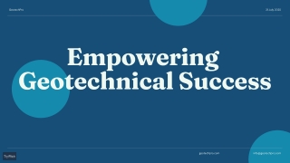 Geotechnical Engineering Assignment Help: A Deep Dive into Soil Mechanics and St