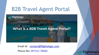 B2B Travel Agent Portal