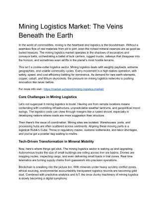 Importance of weather forecasting for mining transportation