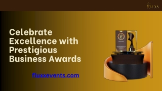 Celebrate Excellence with Prestigious Business Awards – Fluxx Events
