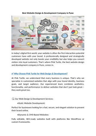 Best Website Design & Development Company in Pune