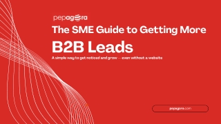 The SME Guide to Getting More B2B Leads