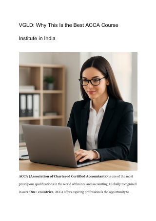 VGLD_ Why This Is the Best ACCA Course Institute in India