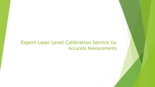 Laser Level Calibration