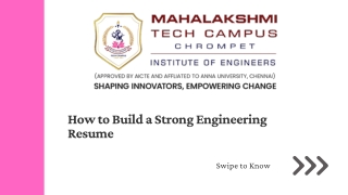 From College to Career: How to Build a Strong Engineering Resume