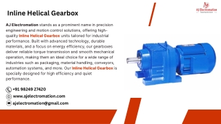 Inline Helical Gearbox