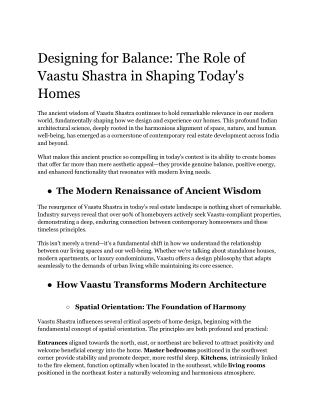 Designing for Balance_ The Role of Vaastu Shastra in Shaping Today's Homes _ BHADRA Group