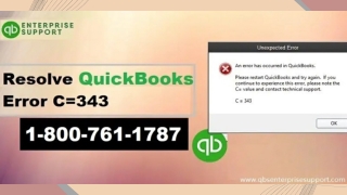 How to Fix QuickBooks Error Code C=343