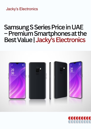 Samsung S Series Price in UAE – Premium Smartphones at the Best Value  Jacky's Electronics